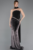Robe Queue de Poisson Longue Squameuse Noir ABU5703