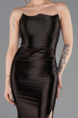 Robe de Soirée Longue Brun ABU5707