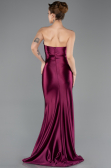Robe de Soirée Longue Couleur Cerise ABU5707