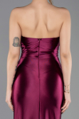 Robe de Soirée Longue Couleur Cerise ABU5707