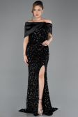 Robe de Soirée Longue Noir ABU5711