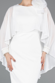 Robe de Cérémonie Midi Blanc ABK2382