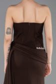 Robe de Soirée Longue Brun ABU5737