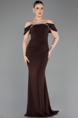 Robe Queue de Poisson Longue Brun ABU5740