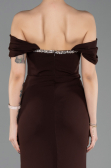 Robe Queue de Poisson Longue Brun ABU5740