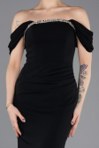 Robe Queue de Poisson Longue Noir ABU5740