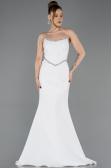Robe de Soirée Longue Blanc ABU5747
