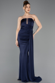 Robe de Soirée Longue Bleu Marine ABU5746
