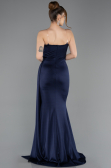 Robe de Soirée Longue Bleu Marine ABU5746
