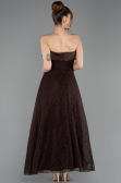 Tenue de Soirée Midi Dantelle Brun ABK2538