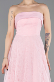 Tenue de Soirée Midi Dantelle Poudre ABK2538