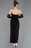 Robe de Cérémonie Midi Noir ABK2539