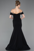 Robe Queue de Poisson Longue Noir ABU5755