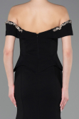 Robe Queue de Poisson Longue Noir ABU5755