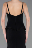 Robe Queue de Poisson Longue Noir ABU5760