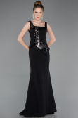 Robe Queue de Poisson Longue Noir ABU5768