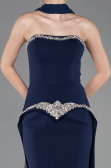 Robe de Soirée Longue Bleu Marine ABU5769