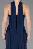 Robe de Soirée Longue Bleu Marine ABU5769