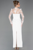 Robe de Soirée Longue Blanc ABU5776