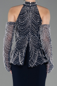 Robe de Soirée Longue Bleu Marine ABU5787