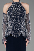 Robe de Soirée Longue Bleu Marine ABU5787