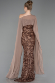 Robe de Soirée Longue Squameuse Cuivre ABU5790