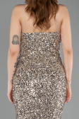 Robe De Soirée Squameuse Longue Vison ABU4842
