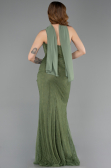 Robe De Soirée Dantelle Longue Kaki ABU5686