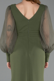 Robe de Soirée Longue Kaki ABU5779