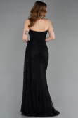 Robe de Soirée Longue Dantelle Noir ABU5795