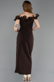 Robe de Cérémonie Midi Brun ABK2545