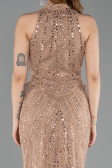 Robe de Soirée Longue Cuivre ABU4791