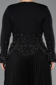 Robe de Soirée Grande Taille Longue Noir ABU5848