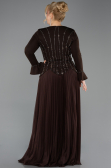 Robe de Soirée Grande Taille Longue Brun ABU5849