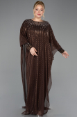 Robe de Soirée Grande Taille Longue Brun ABU5851