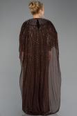 Robe de Soirée Grande Taille Longue Brun ABU5851