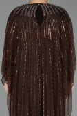 Robe de Soirée Grande Taille Longue Brun ABU5851