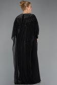 Robe de Soirée Grande Taille Longue Noir ABU5851