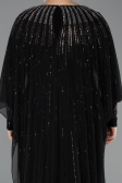 Robe de Soirée Grande Taille Longue Noir ABU5851