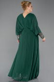 Robe Grande Taille Longue Mousseline Émeraude ABU5860
