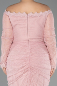 Robe De Soirée Grande Taille Longue Dantelle Poudre ABU5880
