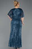 Robe De Soirée Grande Taille Longue Vert Pétrole ABU5837