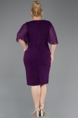 Robe De Soirée Grande Taille Midi Violet ABK1826