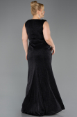 Robe de Soirée Grande Taille Longue Noir ABU5838