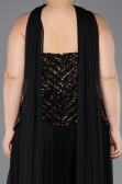 Robe De Soirée Grande Taille Longue Noir ABU5856