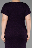 Robe De Soirée Grande Taille Midi Violet ABK2535