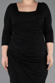 Robe De Invitation Grande Taille Courte Noir ABK2537