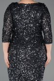Robe De Invitation Grande Taille Midi Anthracite ABK2540
