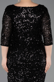 Robe De Invitation Grande Taille Midi Noir ABK2540