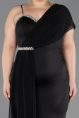 Robe Grande Taille Longue Noir ABU5827